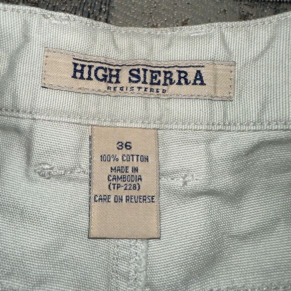 High Sierra Mens 36 Cargo Hiker Shorts Registered Stone Khaki Tan Beige NWT - Picture 9 of 11
